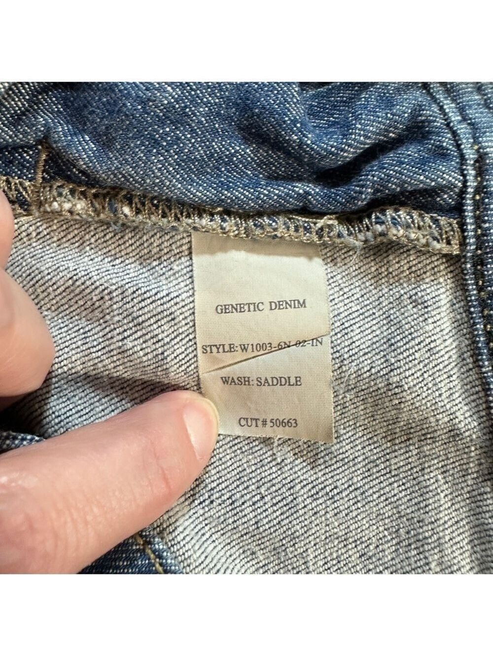Genetic Denim “The Shane” Cigarette Jeans in Saddle Wash - Size 28 - Picture 14 of 16